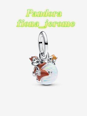 Pandora Disney Chip & Dale Bauble Dangle Charm